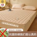 纤维填充夹棉床笠加厚床垫床罩四季通用_698 150x200适合3-30cm床垫 【A类面料】雅致-卡其