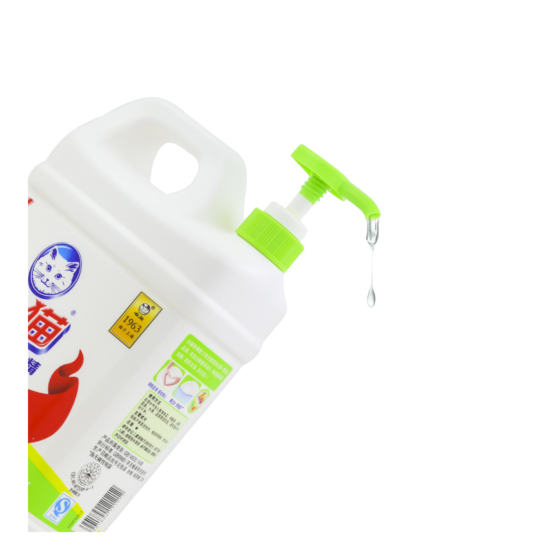 白猫经典配方洗洁精2000g柠檬香型家庭装高清大图