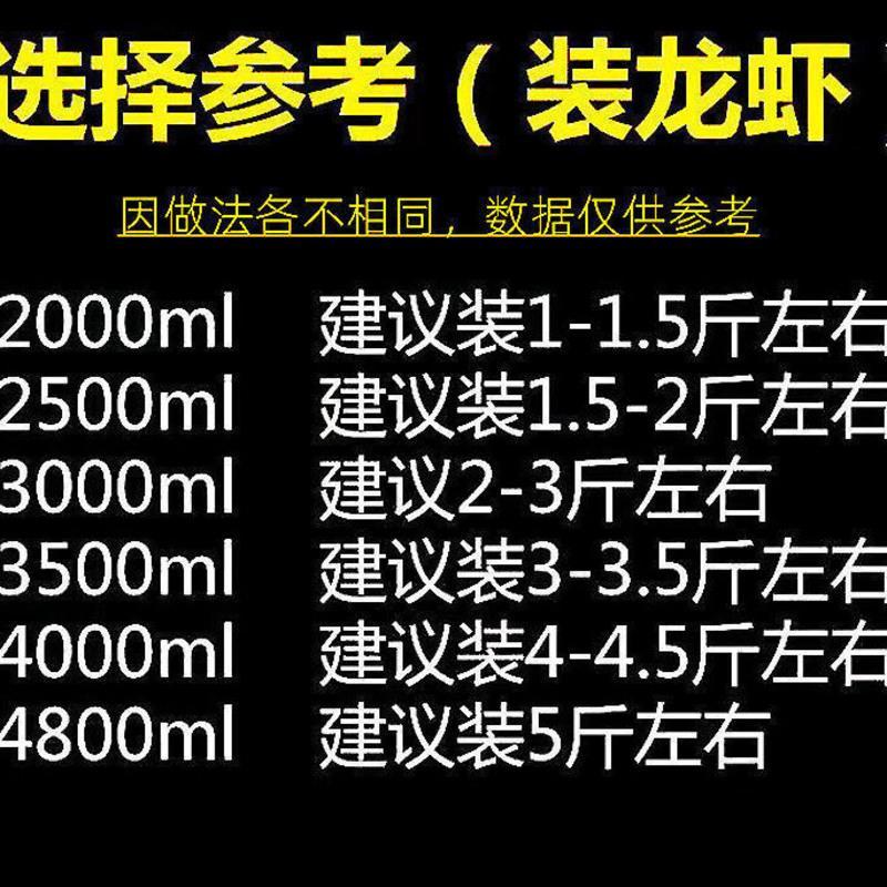 2000盆[带盖]5套 超大号圆形一次性外卖打包盒小龙虾大盘鸡水煮鱼快餐透明带盖圆盆