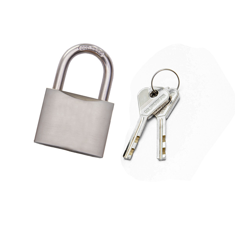 金岳 薄BR40MM 拉丝镍叶片锁高清大图