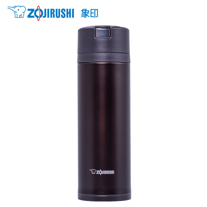 象印(ZO JIRUSHI)保温杯SM-XB48-TD 日本象印真空保冷保温杯 进口不锈钢情侣水杯子 深可可色