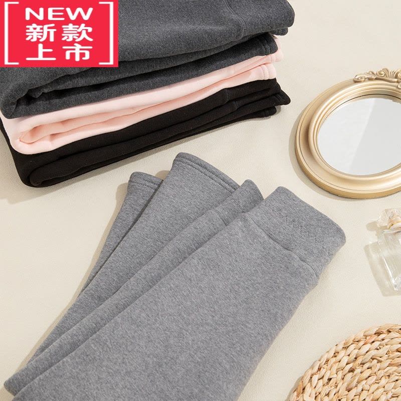 可莉允K姐 儿童羊羔绒打底裤 四色选舒适高弹保暖透气加绒高腰护肚保暖裤图片