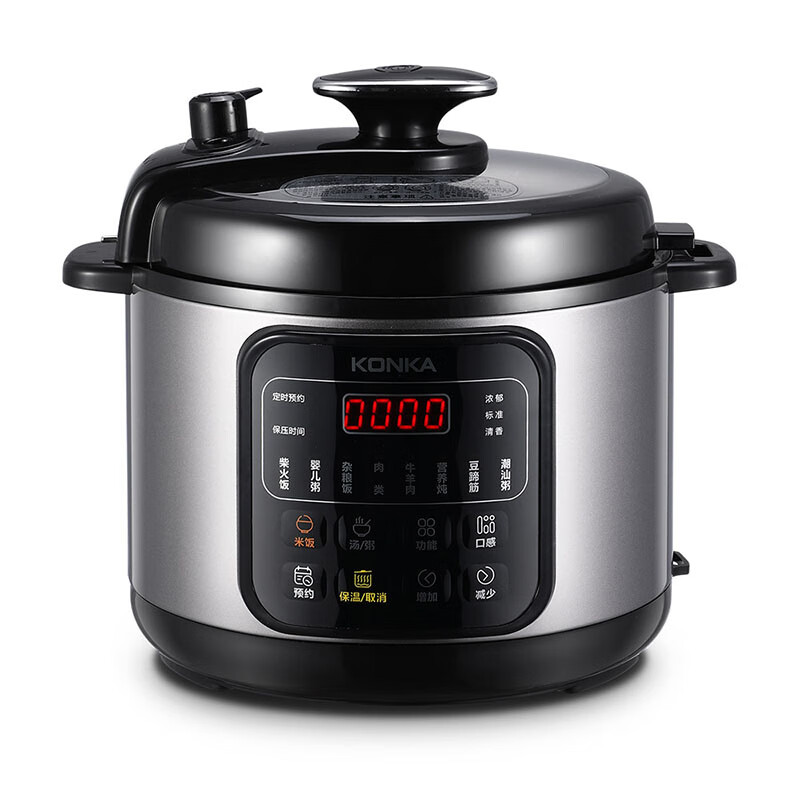 康佳(KONKA)电压力锅 KYLG-5005-M(升级版)智能预约多功能电饭煲不粘内胆 5L大容量