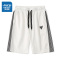 真维斯短裤男夏季抽绳侧开拉链休闲百搭宽松潮流帅气五分裤子男
