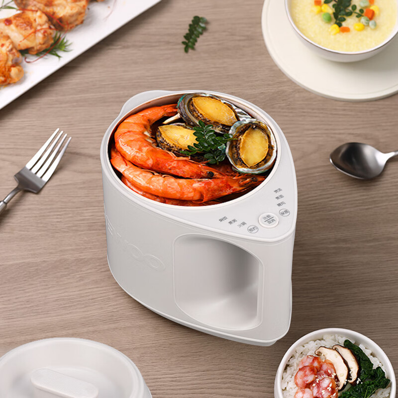 大宇(DAEWOO) 550W多功能陶瓷釉涂层1.2L家用宿舍小型电煮锅 DYZG-12K05高清大图