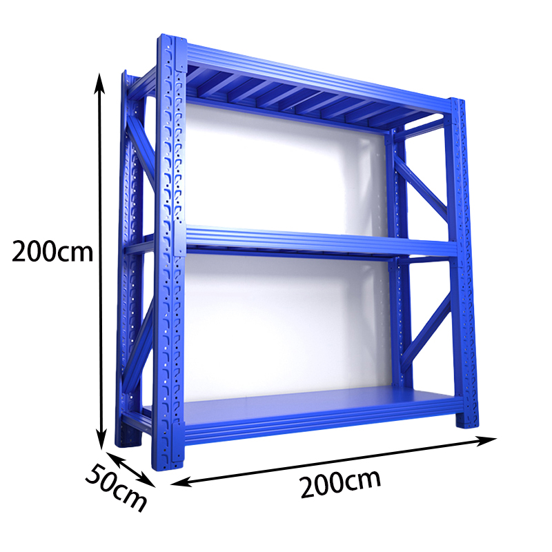 珂攸洋蓝色货架 货架材料架2000*500*2000mm承重500kg组