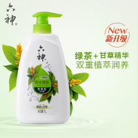 六神 清凉爽肤 沐浴露1L(男士女士沐浴液沐浴乳 清爽保湿 绿茶甘草双重植物精华多效护肤)
