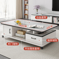 茶几客厅家用小户型简约现代钢化玻璃轻奢岩板阳台小茶台