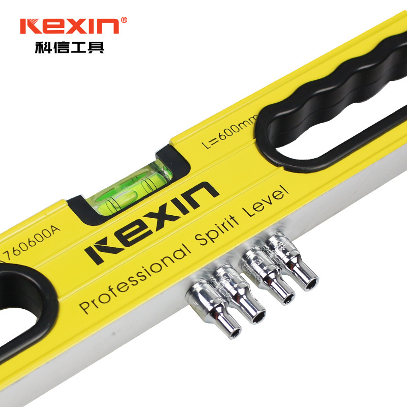 科信（kexin）高精度铝合金强磁水平尺 握手式三用水平尺 500mm KX760500A