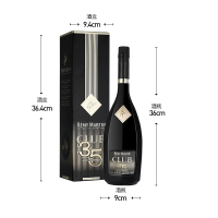 宝树行 人头马CLUB1000ml 35周年黑金刚纪念珍藏版 原装进口邑白兰地