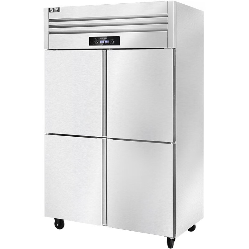 圣托 STLN-GS24 不锈钢厨房冷藏柜商用 冷藏冷冻双温立式冷柜 四门冰柜商用大容量冰箱(单位:台)高清大图