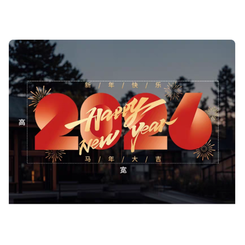 智美环球 新年装饰窗花马年静电贴门贴过年 大号:186cm*80cm