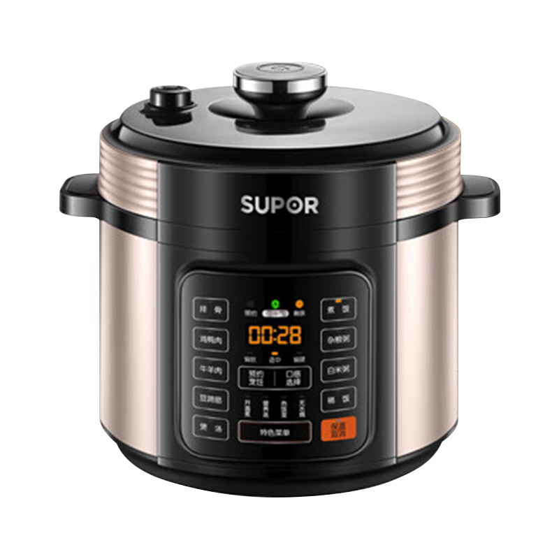 苏泊尔(SUPOR)SY-60YC8010E 电压力锅 全自动家用智能电饭煲 6L 底盘加热 双胆 金色