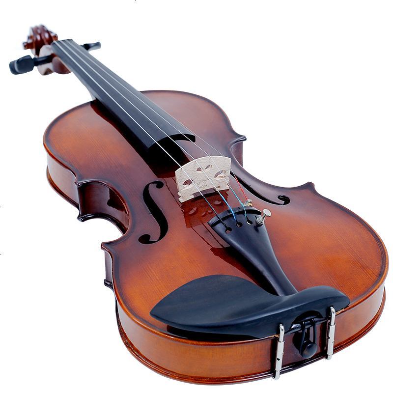 梵巢小提琴乐器西洋管弦演奏独奏手工独板虎皮纹实木vf340初学入考级