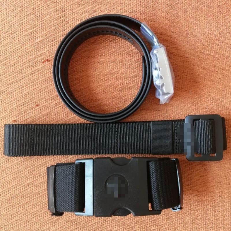 19黑色编织内腰带新款消防帆布编织内外腰带新款训练腰带黑色皮质腰带