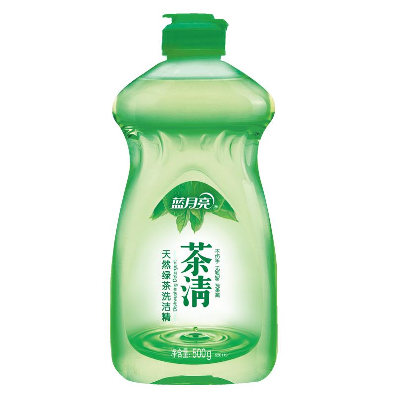 蓝月亮 洗洁精 茶清天然绿茶500g瓶