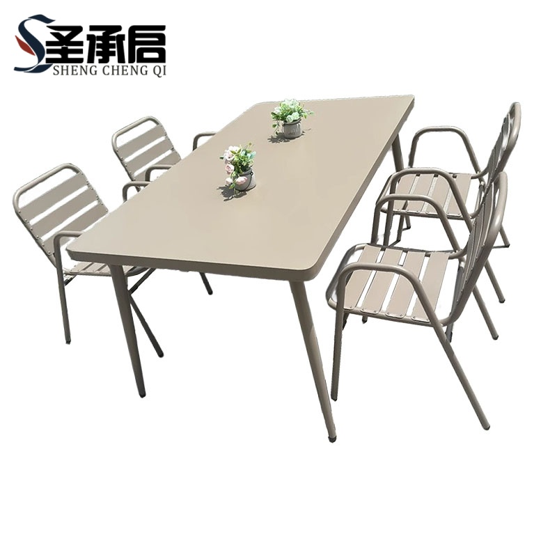 圣承启 桌椅 160长桌X4椅 套高清大图