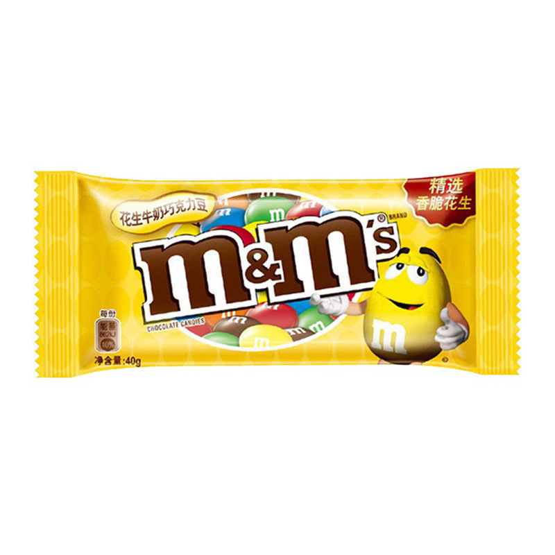 德芙dovemms花生牛奶巧克力40g袋装视频