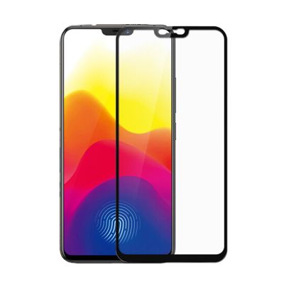 【买2送手机壳】轻万适用vivox21钢化膜全屏覆盖x21钢化玻璃防指纹护眼全屏丝印手机膜vivo手机保护膜黑色x21a