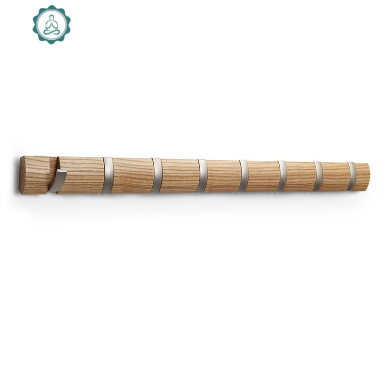 装饰挂钩玄关口墙面衣帽挂衣服架实木卧室北欧 挂物钩