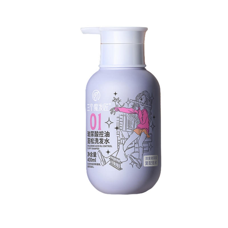 三个魔发匠玻尿酸控油蓬松洗发水 400ml