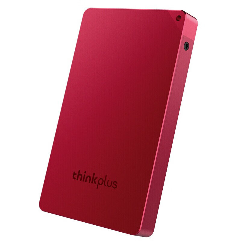 联想thinkplus移动固态硬盘 USB3.1高速PSSD移动硬盘小巧便携 US100红色 512G