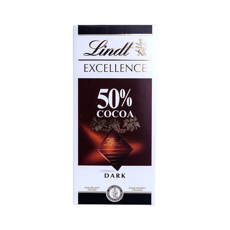 瑞士莲 特醇排装 - 50%可可黑巧克力 100g