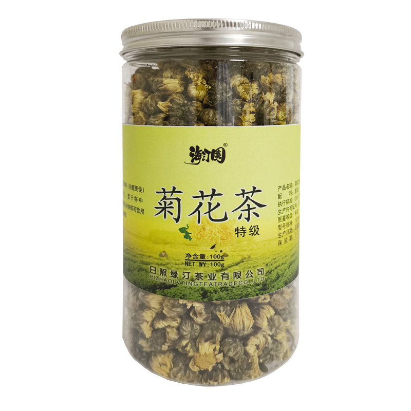 海汀園特级菊花茶100g 罐高清大图