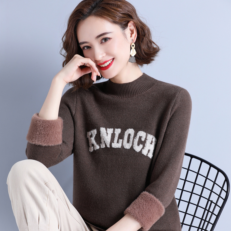 免费试穿春秋装新款半高圆领羊绒衫女中长款 a字连衣裙纯色显瘦遮肚大码羊毛衣专柜正品品牌羊绒衫女漂亮高清大图