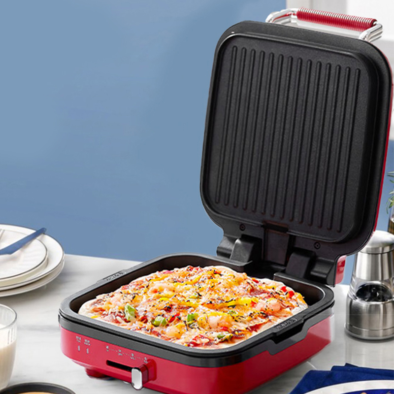 摩飞电器(MORPHY RICHARDS) 双面加热电饼铛 高贵红MR8600高清大图