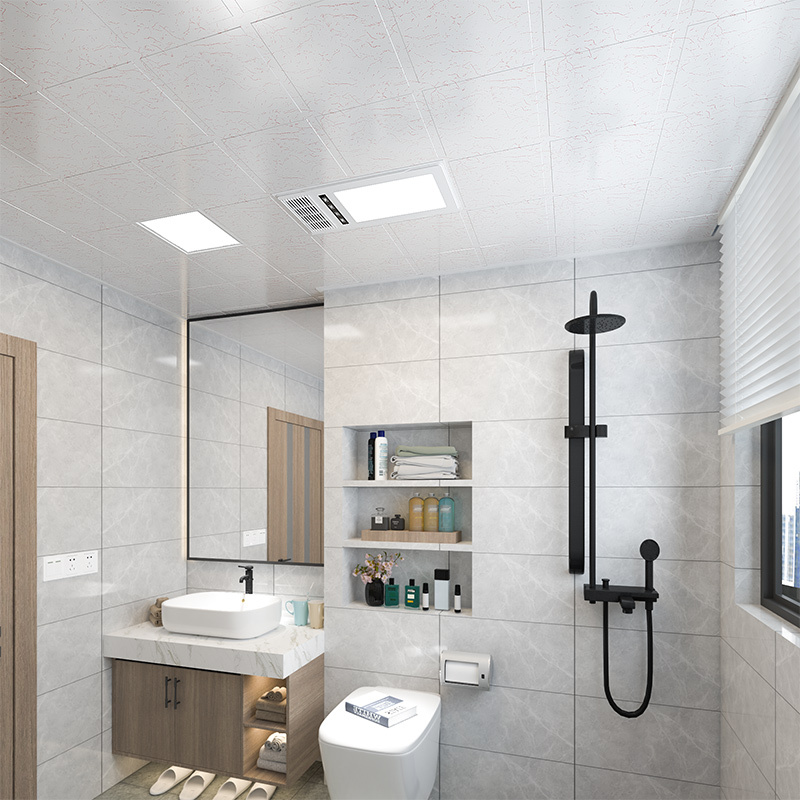 光芒集成吊顶铝扣板厨房卫生间天花全套吊顶材料抗油污板300300