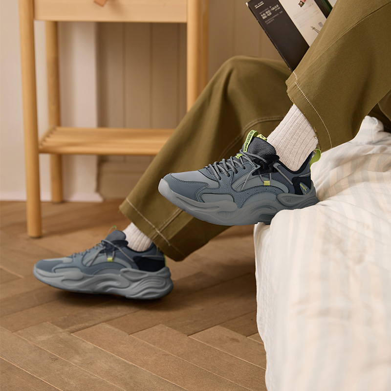 361°男鞋运动鞋新款休闲鞋男士软底复古老爹鞋子高清大图