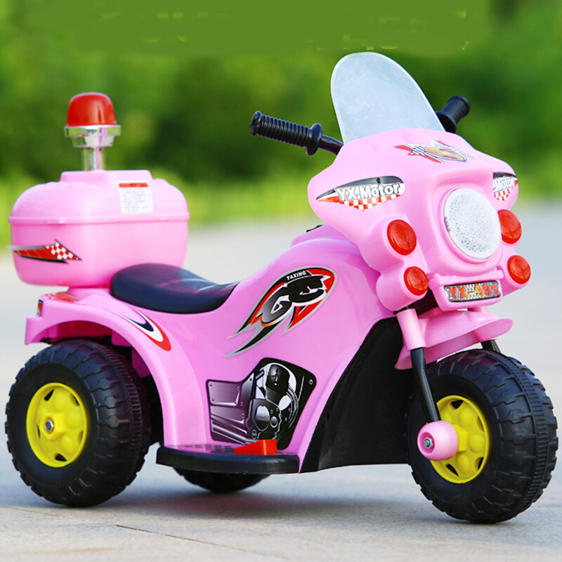 灯光音乐警车宝宝充电玩具童车玩具车可坐人骑儿童电动车小孩童车视频