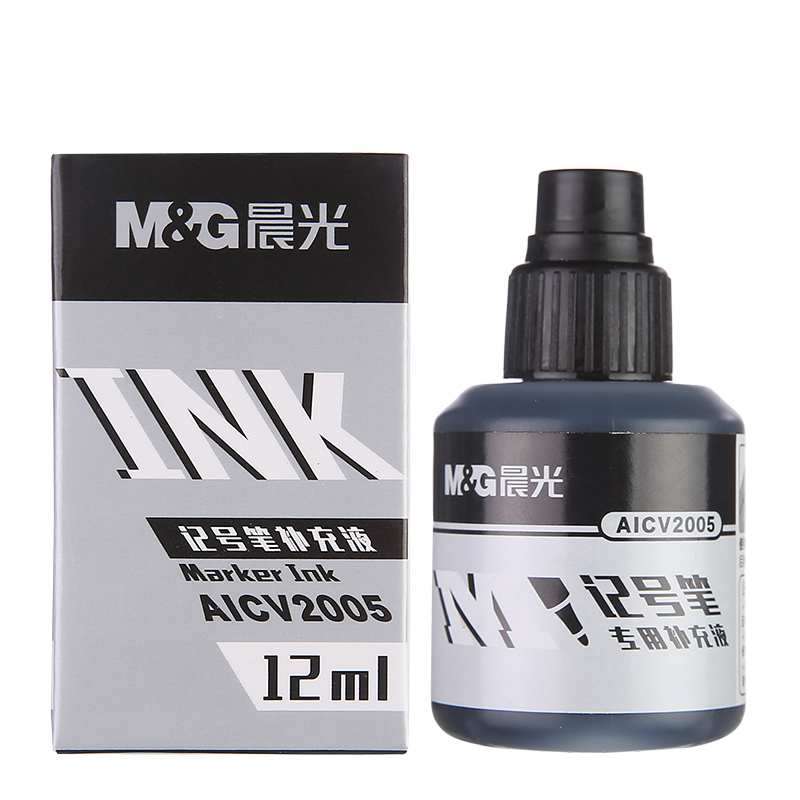 晨光 M&G 麦克笔补充液墨水 AICV2005 12ml (黑色) 瓶高清大图
