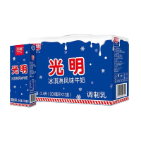 光明新品冰淇淋风味牛奶200ml*12盒 网红常温冰激凌口味