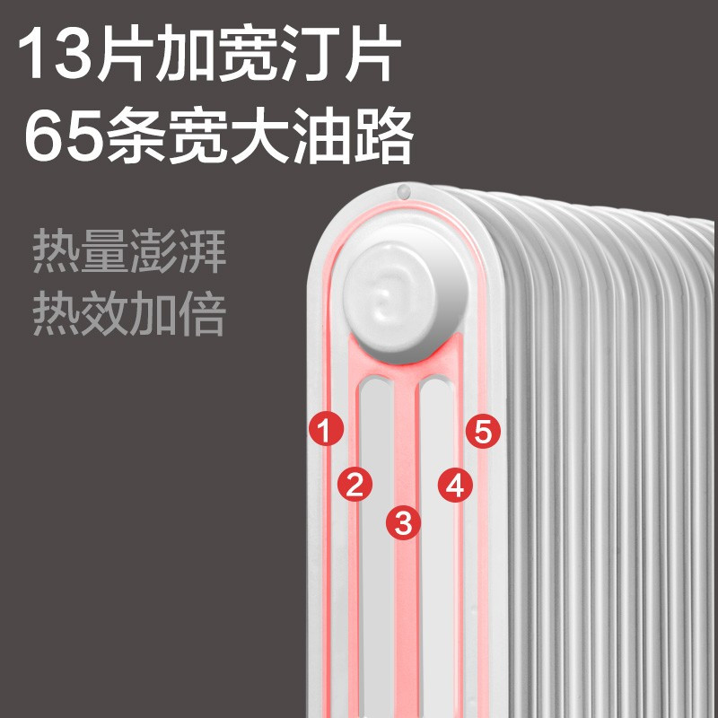格力(GREE)取暖器油汀NDY19-X6021 13片大功率 干衣取暖 整屋升温 家用 电暖器 电暖气片高清大图