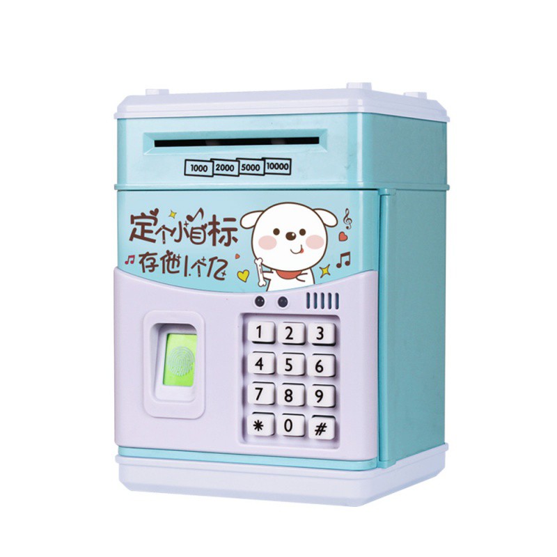 超大号儿童存钱罐抖音网红储钱罐防摔大容量创意储蓄罐自动指纹 三维工匠 皮卡-音乐电池版高清大图