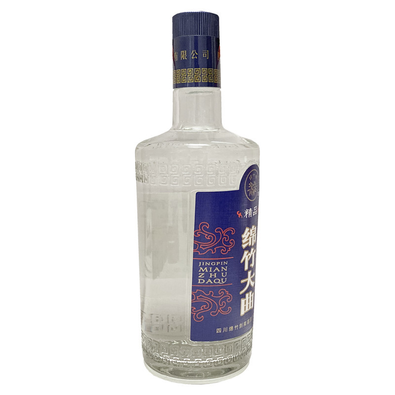四川剑南春酒厂出品 绵竹大曲 精品蓝标 52度500ml 整箱12瓶装
