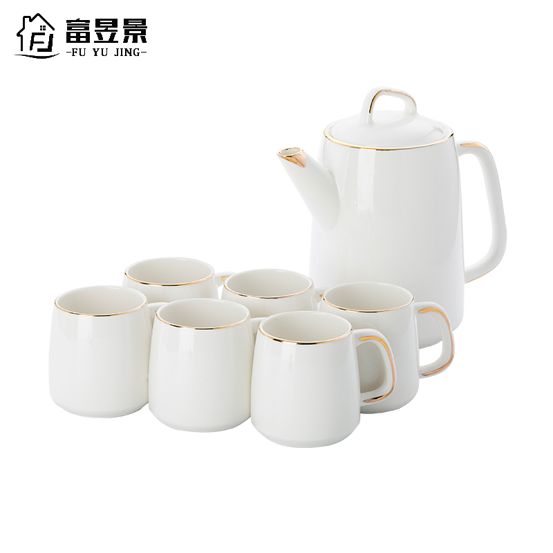 轻生活珍珠白 一壶六杯