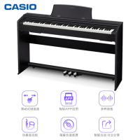 卡西欧 (CASIO)电钢琴 PX-870BK立式成年人儿童88键重锤 专业考级时尚家居 智能APP互动分享