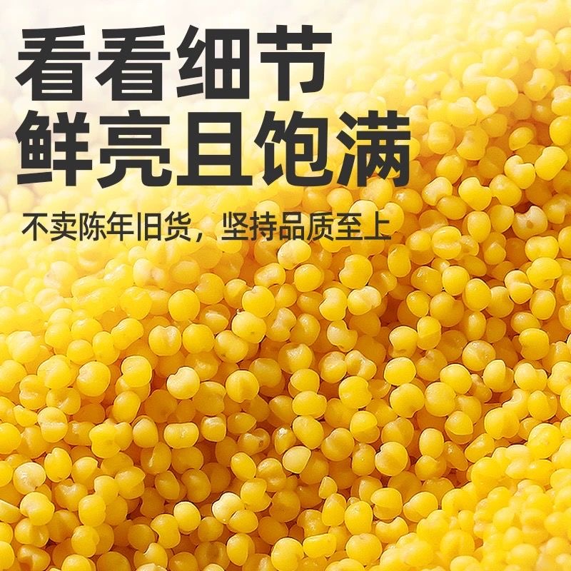 崟露黄小米500克袋高清大图