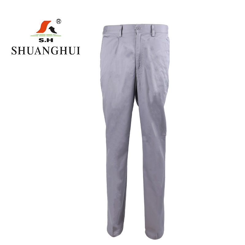 双惠男女款夏季标志工作服SHW-27,面料100%棉,杏色,155-195(套)高清大图