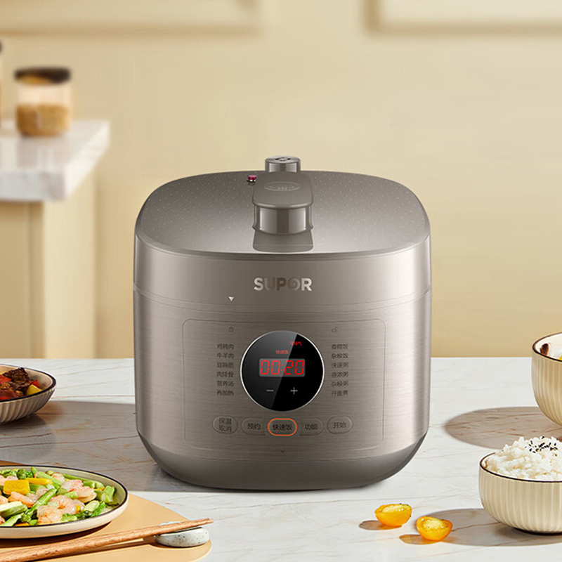 苏泊尔电压力锅5L全自动智能预约压力锅快速脱骨SY-50FC26高清大图