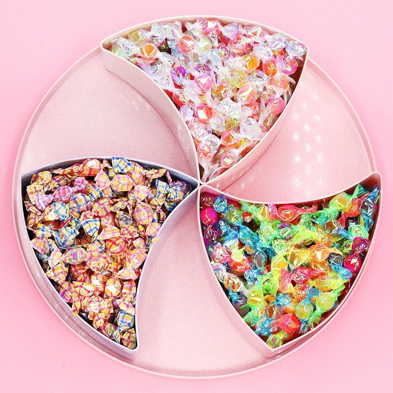 [千纸鹤糖]网红炫彩糖果500克批发散装休闲零食混合味多彩色糖