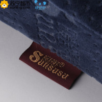 暖舒舒sunsusu 记忆棉护腰靠垫枕芯多功能枕座椅靠背垫护腰垫枕头夏冬季抱枕 双核腰靠磁石款迷藏蓝 单个 新老包装随机