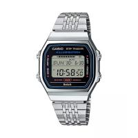 G-SHOCK 石英表银色不锈钢表带防水蓝牙智能步数显示多功能腕表