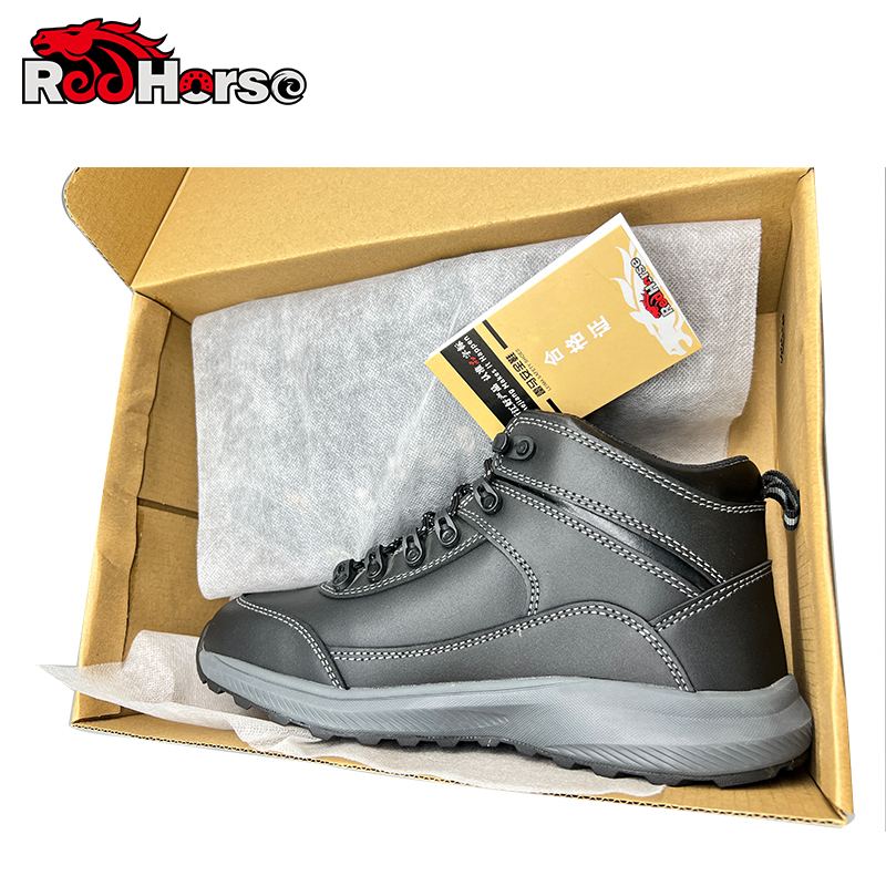 雷马头层牛皮防砸防滑劳保鞋35-46码/双高清大图