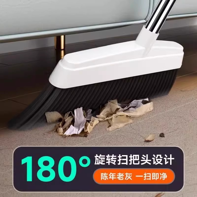 居尚扫把簸箕套装家用扫地扫帚两件套 软毛笤帚梳齿型畚箕高清大图