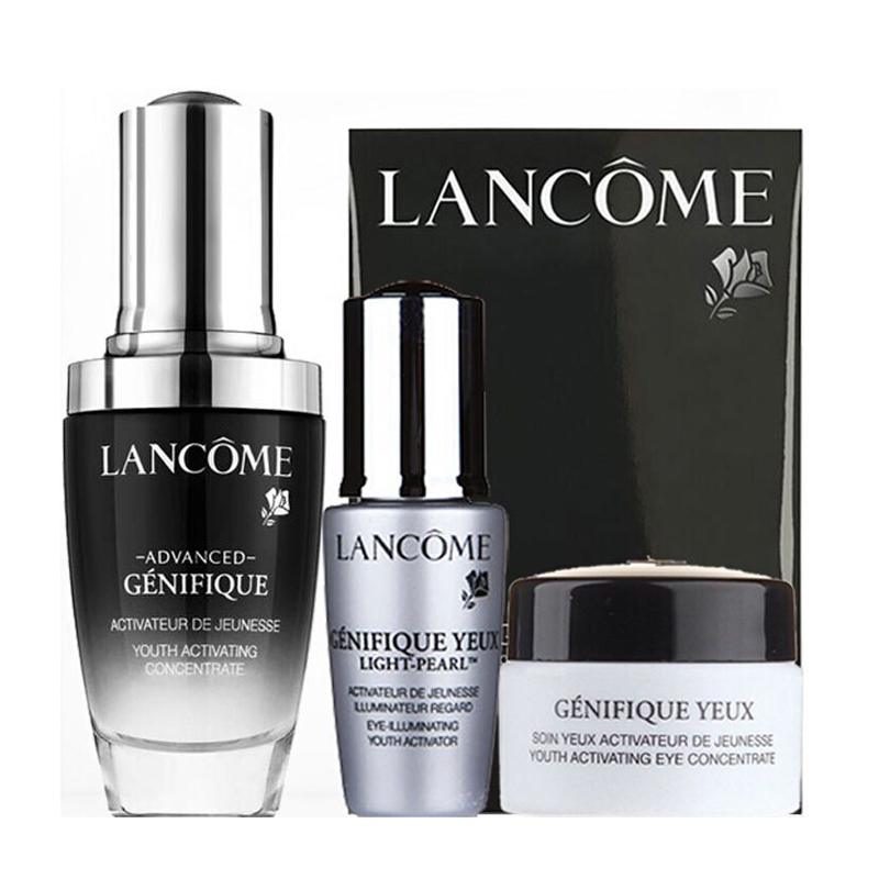 兰蔻lancome小黑瓶精华肌底液面部护肤套装礼盒精华30ml眼部精华5ml