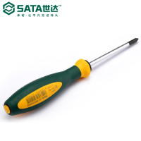 世达（SATA）G系列进口螺丝刀十字橡塑柄起子改锥铬钒钼合金钢强磁63620（#3*300mm）